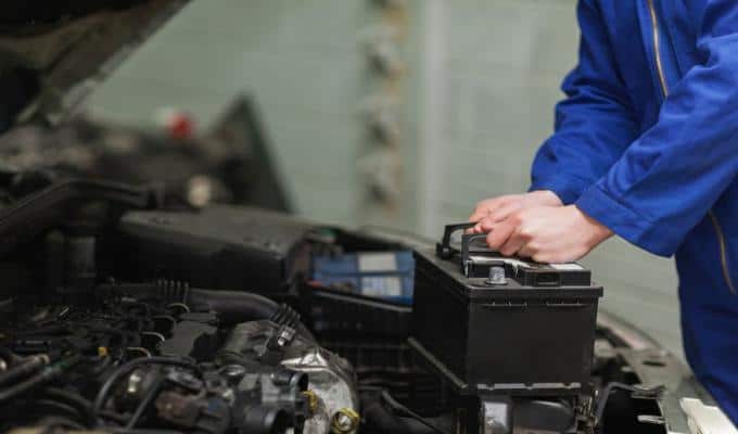 Placing car Battery